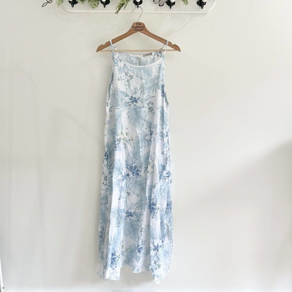 lungo l'arno Dresses & Skirts - lungo l'arno linen Maxi Floral dress Small